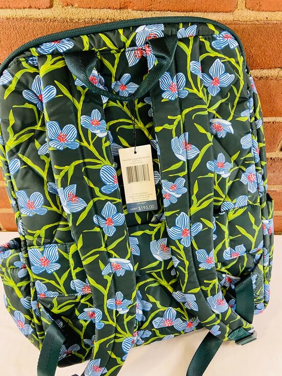 Vera Bradley Large Backpack - Charlotte Stems Pattern - New w/ Tags & Packaging main image 4